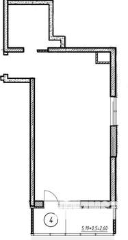 Студия квартира, вторичка, 40м2, 2/25 этаж