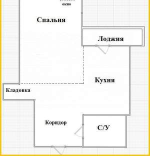 1-к квартира, вторичка, 42м2, 15/25 этаж