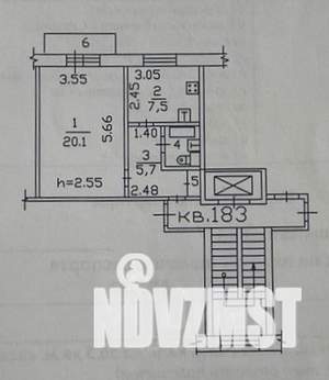 1-к квартира, вторичка, 38м2, 2/9 этаж