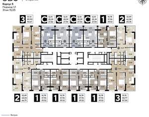 3-к квартира, вторичка, 88м2, 15/25 этаж